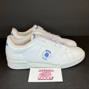 Reebok NPC Insignia Plus‎ Womens sneaker Blue & Gray Logo Sz 6.5  "vintag…